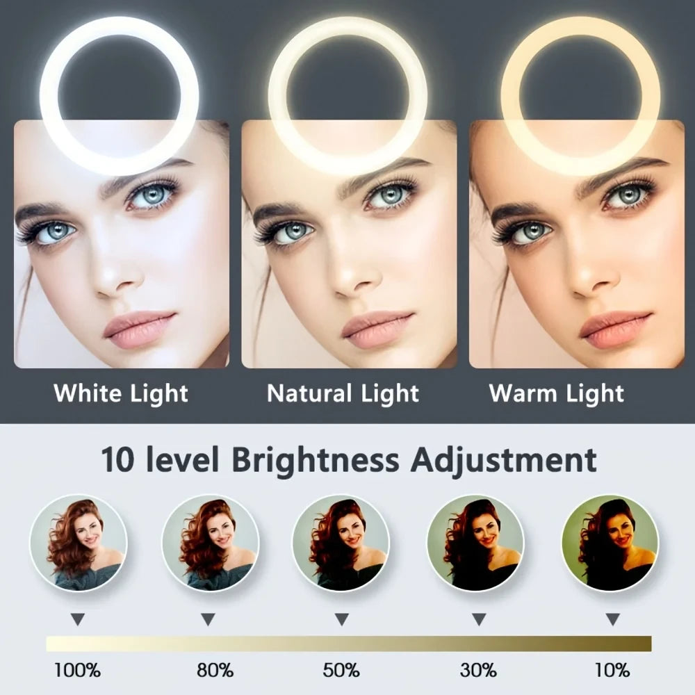 Portable Ring Light with Tripod Stand