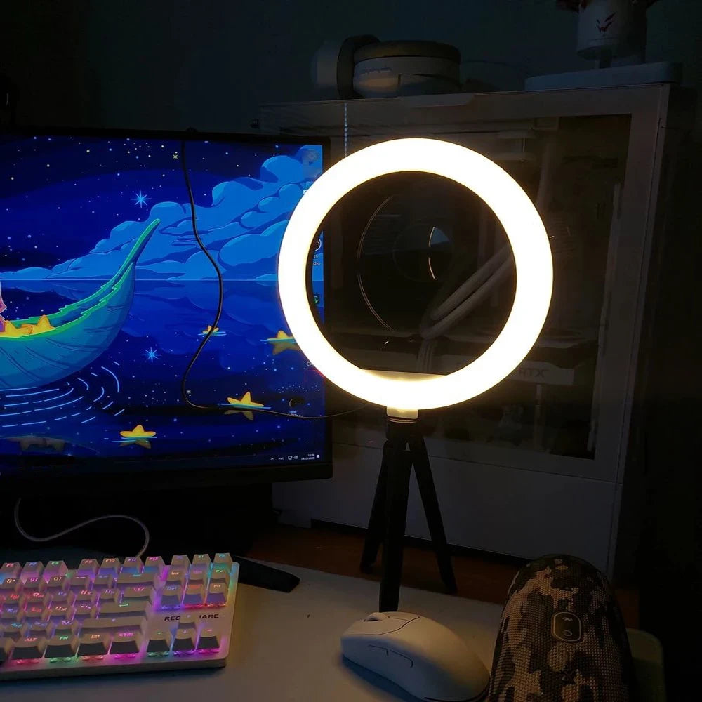 Portable Ring Light with Tripod Stand