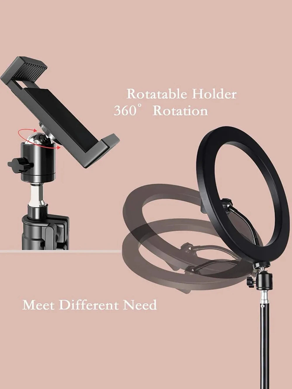 Portable Ring Light with Tripod Stand