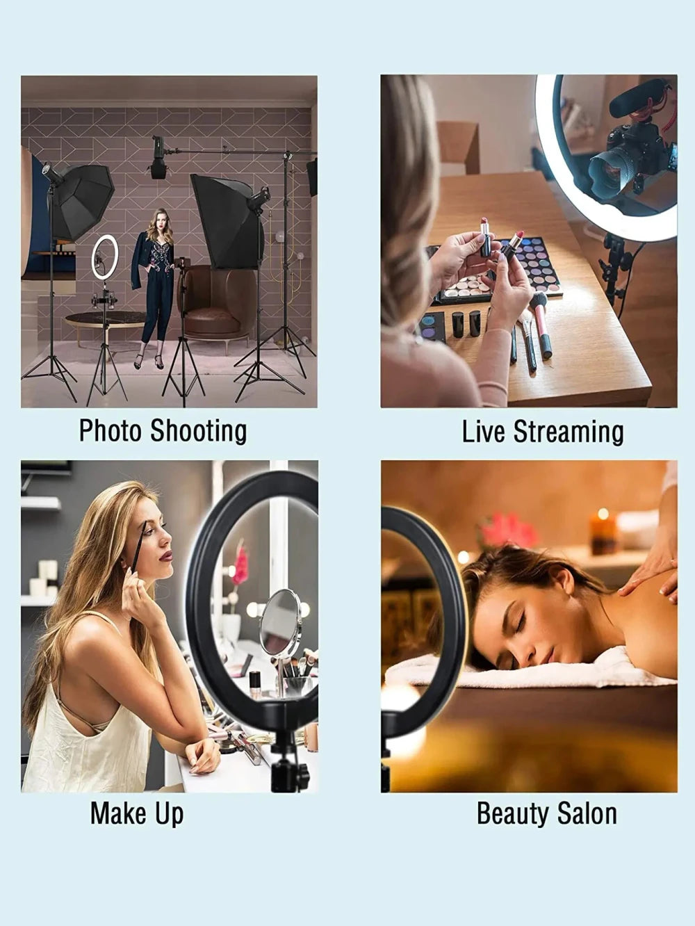 Portable Ring Light with Tripod Stand