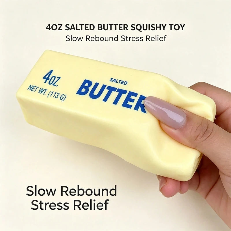Butter Stick Squishy Squeeze Fidget Toy Sticky Butter Stick Shapeable Slow Rebound Fidget Squeeze Toy Adult Sensory Fidget Toys